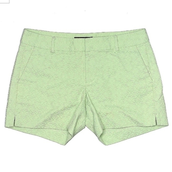 Banana Republic Seafoam Green Textured Chino Shorts Women's 0 Prep Preppy EUC - Picture 1 of 8
